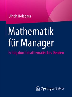 cover image of Mathematik für Manager